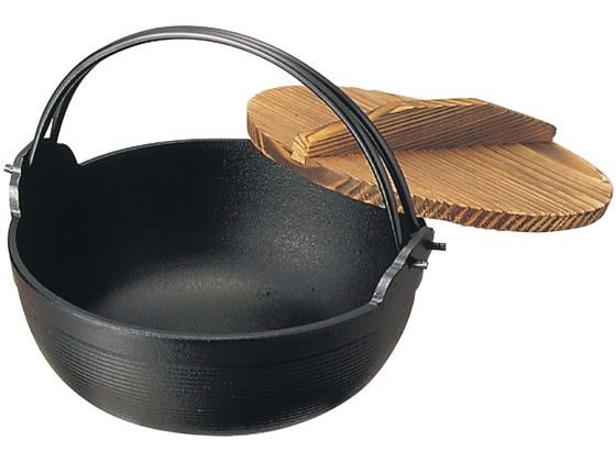 南部鉄 ふる里鍋 深型 24cm 電磁用 黒塗り 岩鋳 1696240の通販は 8,061円
