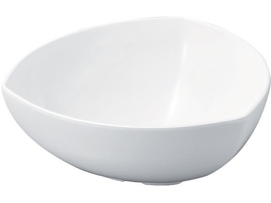 ニューホワイト 三角胴張深鉢 25cm 若泉漆器 0261300の通販は