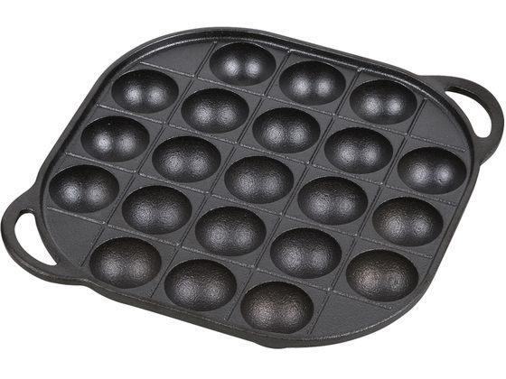 鉄鋳物製たこ焼きプレート 21穴 パール金属 HB-6218