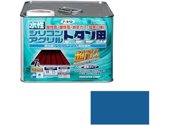 水性シリコンアクリルトタン用 7L スカイブルー アサヒペンの通販は