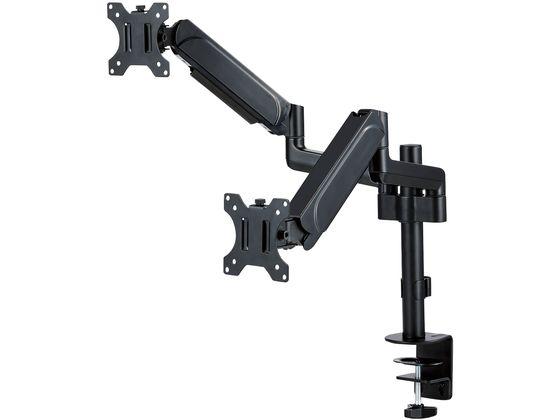 モニターアーム ダブルアーム 支柱 エレコム DPA-DL06BKの通販は