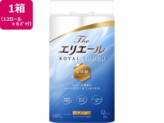 エリエール Theエリエール トイレットティシュー ダブル 12ロール×6P 大王製紙の通販は