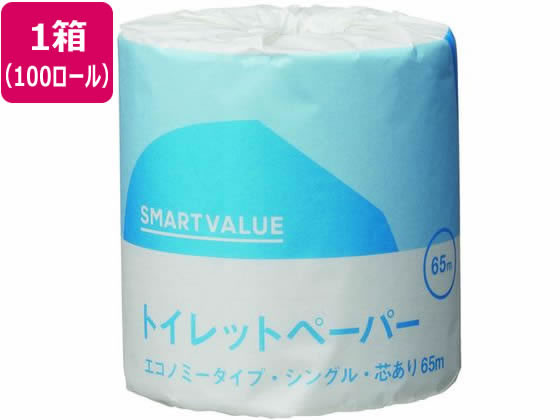 業務用トイレットペーパー ES 65m 100個 スマートバリュー N137Jの通販は