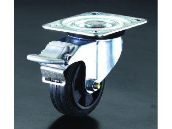 キャスター 自在金具 後輪ブレーキ付 200mm エスコ EA986JB-5の通販は