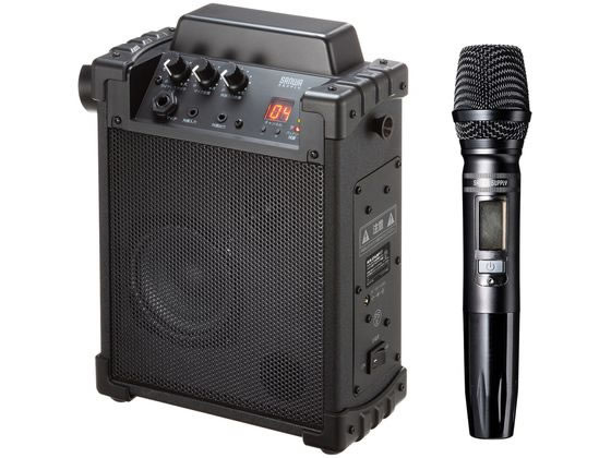 ワイヤレスマイク付き拡声器スピーカー サンワサプライ MM-SPAMP17