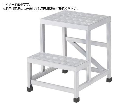 TRUSCO(トラスコ中山):ＴＲＵＳＣＯ　アルミ製溶接一体構造型作業台　縞板タイプ　一段（完成品）　Ｗ６００×Ｄ４００×Ｈ２５０