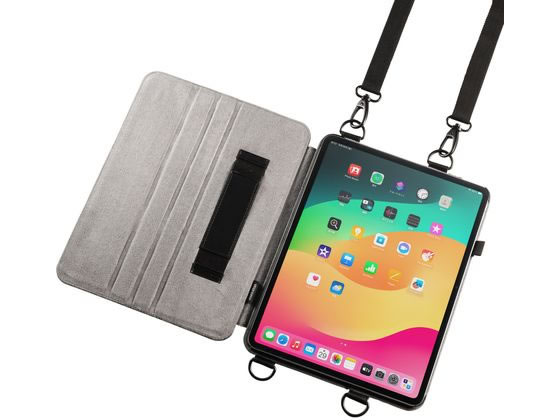 サンワサプライ PDA-IPAD1912BK iPad10.9インチ用スタンド機能付きショルダーベルトケース SANWASUPPLY : サンワサプライ iPad10.9インチ用スタンド機能付き