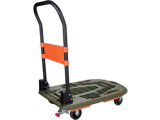 TRUSCO 伸縮式コンテナ台車 内寸400-500×600-700mm スチール製 FCD-4060-ALG 1台 組立品 TRUSCO伸縮式コンテナ台車 内寸400-500×600-700 ストッパー付 FCD-4060-