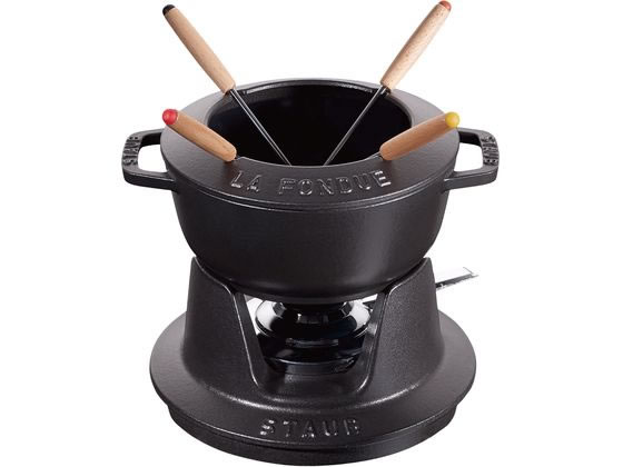 ストウブ フォンデュセット 16cm ブラック 40511-970 STAUB 1896010