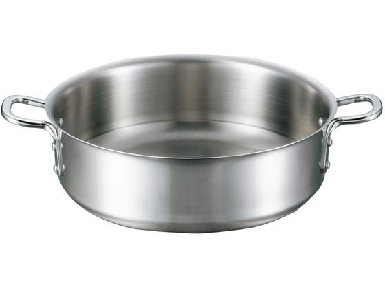 EBM(江部松) アルミ プロフェッショナル 浅型片手鍋 30cm 6.8L φ320 ガス専用 No.5700200 EBM アルミ プロフェッショナル 外輪鍋 21cm 蓋無 EBM アルミ