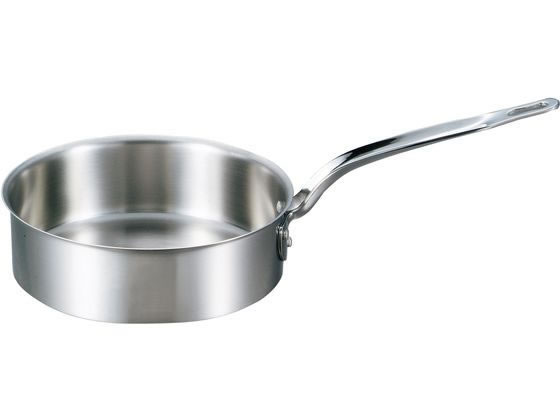 EBM(江部松) ビストロ 三層クラッド 半寸胴鍋 45cm 蓋無 45L 外径:478 IH/ガス兼用鍋 No.4143700 EBM ビストロ 三層クラッド 半寸胴鍋 45cm 蓋無 EBM&frasl;ビストロ 三層クラッド