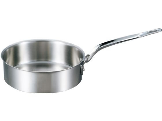 シチュー鍋 料理道具 / パワー・デンジ アルファシチューパン 21cm(蓋無) 寸法: 外径:222mm 深さ:120mm 底径:190mm 4L パワー・デンジα シチューパン 27cm 蓋無 ASTG805 EBM⁄ビストロ 三層