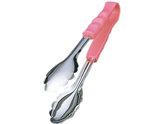 PP柄 万能トング ミニ ピンク 抗菌 18-8 220mm 大泉合成 1164750