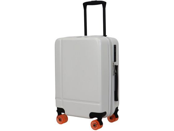 カラーフット拡張キャリーケース ホワイト Sサイズ