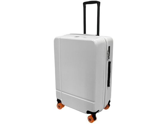 カラーフット拡張キャリーケース ホワイト Mサイズ