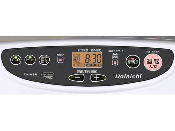 石油ファンヒーター 9Lタンク Lタイプ 4.6KW ダイニチ FW-4625L-W