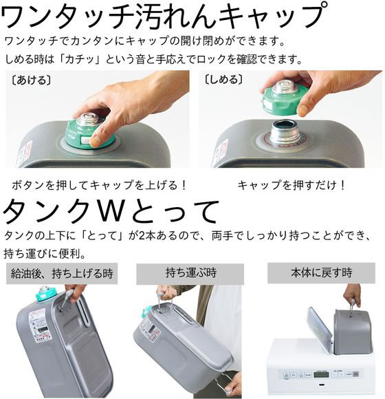 石油ファンヒーター 9Lタンク Lタイプ 4.6KW ダイニチ FW-4625L-W