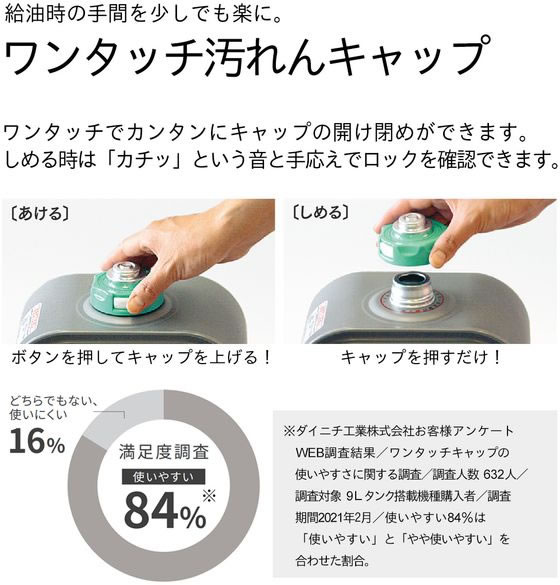 石油ファンヒーター 5Lタンク NCタイプ 3.2KW ダイニチ FW-3225NC-W