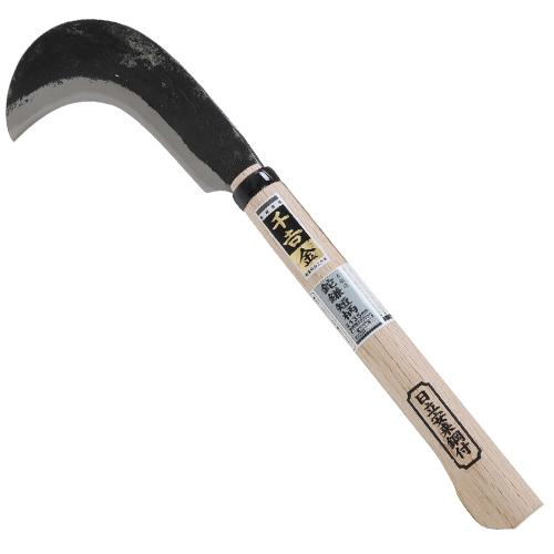 千吉 金 皮はぎ鎌 千吉 金 両刃厚鎌 角型 165mm 千吉 金 皮はぎ鎌 ダイ