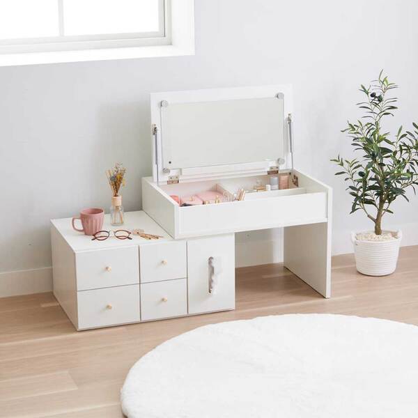 完成品伸縮ドレッサー ホワイト 楽天市場】完成品伸縮ドレッサー ホワイト : aline