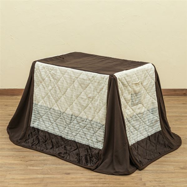 ダイニングコタツ 90×60 長方形 掛け布団セット BR/NA こたつ布団