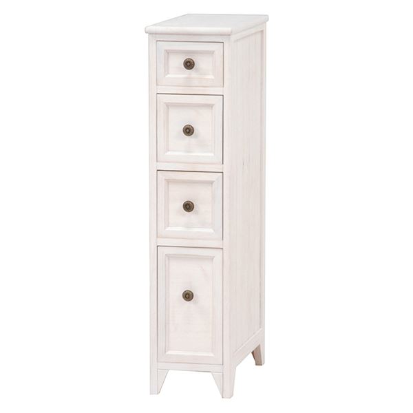 シャビーウッドファニチャー　スリムチェスト(アンティークホワイト)　MCH-5480AW【MCH-5480AW】の通販は