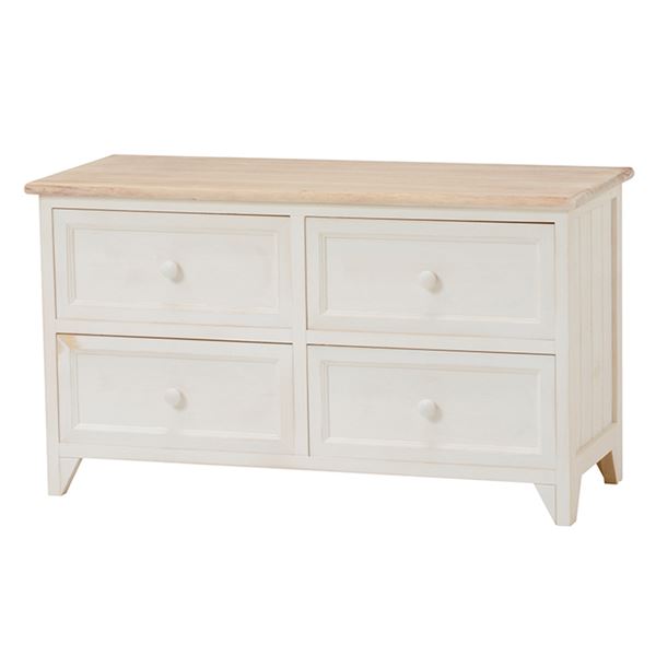 日本製 天然木 シューズBOX 〔90cm幅 ライトブラウン〕 完成品