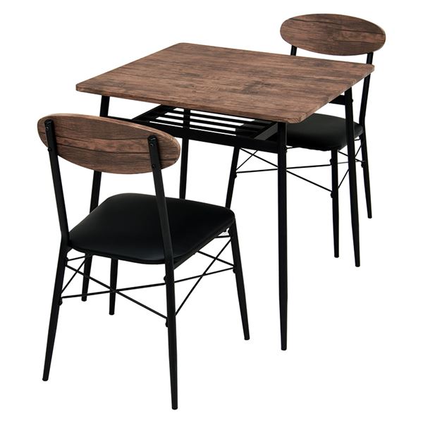 ダイニング３点セット　LDS-4743 ブラック【LDS-4743BK】の通販は