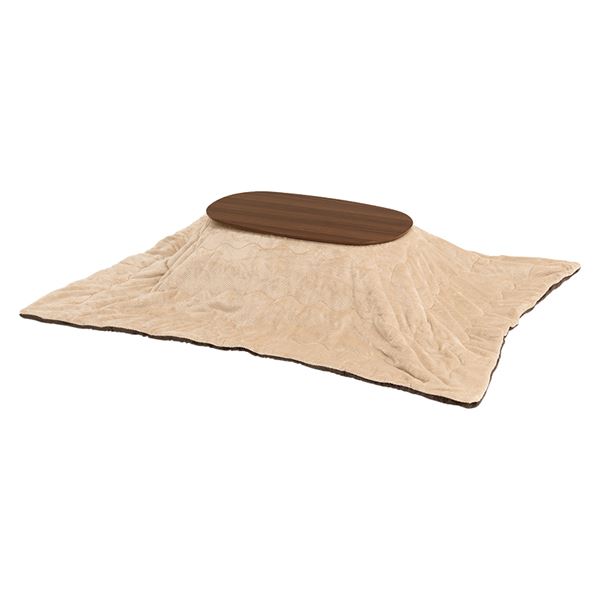 こたつ＋うす掛け布団　２点セット　カルミナビケ ブラウン/ベージュ【カルミナ950WN+ビケ950BE】の通販は