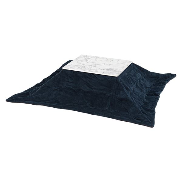 こたつ＋うす掛け布団　２点セット　アルラMビケ ネイビー【アルラ7560MWH+ビケ7560NV】