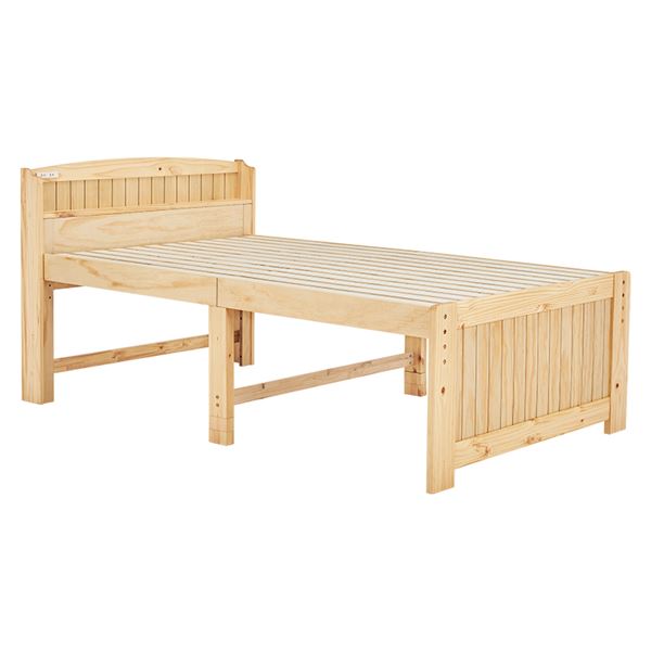 マットレス付セミダブルミドルベッド　MB-5916SD3101 ナチュラル【MB-5916SD-NA+KM-3101】の通販は 38,128円