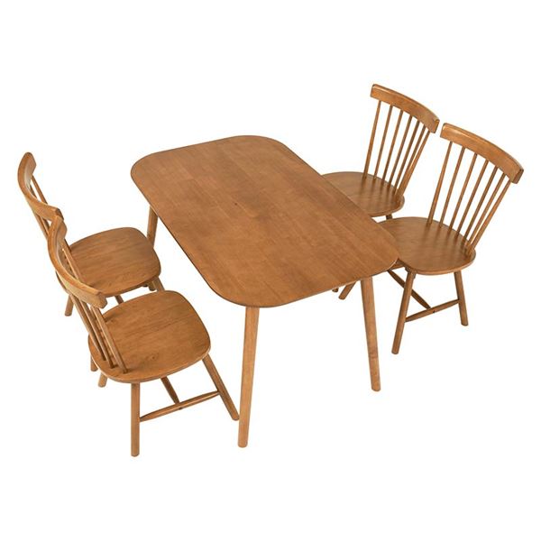 ダイニング５点セット(Bタイプ）　BT-8626-42-5S Bタイプ/ライトブラウン【BT-8626-42-LBR-5S】の通販は