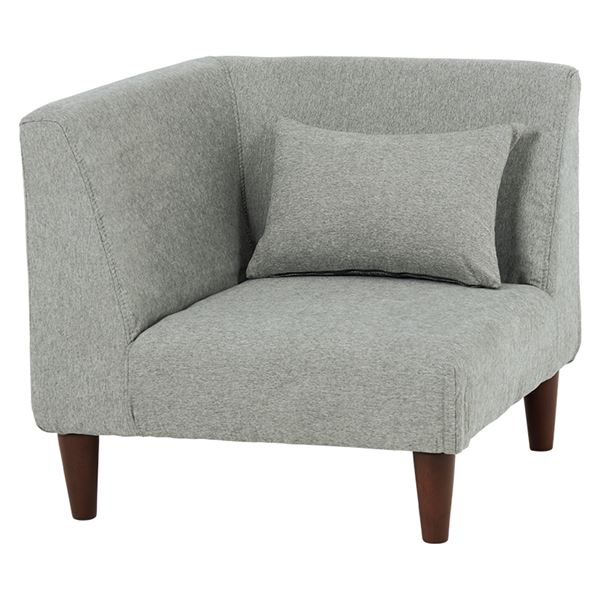 コーナーソファ　フラットCN グレー【フラットCN-GY】