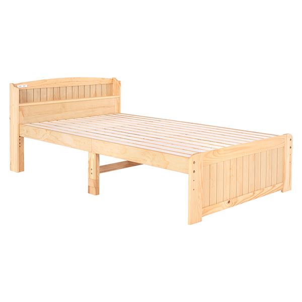 マットレス付セミダブルベッド　MB-5915SD3102 ナチュラル【MB-5915SD-NA3102】