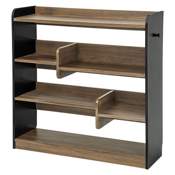 ディスプレイラック（ワイドタイプ）　RCC-1606 ワイドタイプ/ブラウン×ブラック【RCC-1606BK】の通販は 5,966円