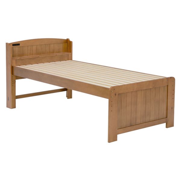 セミシングルショートミドルベッド　MB-5116SSS ライトブラウン【MB5116SSS-LBR】