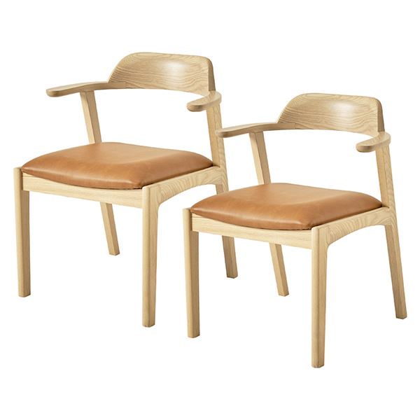 ＨＡＧＩＨＡＲＡ（ハギハラ） 2個セットチェア(キャメル) LC-4235CA-2 2101959300 ＨＡＧＩＨＡＲＡ（ハギハラ） 2個セットチェア(キャメル) LC-4235CA-2