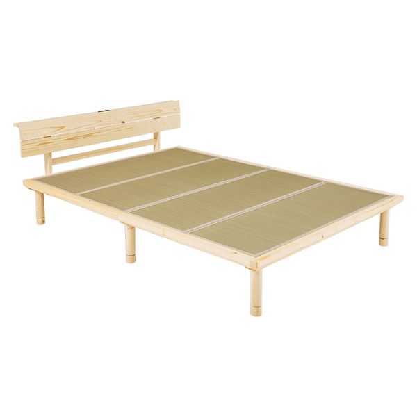 畳ダブルベッド WB-7727D ナチュラル/キフネ【WB-7727D-NAキフネ】の