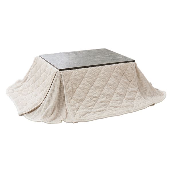 こたつ＋うす掛け布団　２点セット　カルテスポカ グレー/アイボリー【カルテス7560MGY+ポカSF7560-IV】