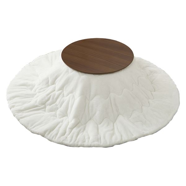 こたつ＋うす掛け布団　２点セット　ブラーナメレンゲ ブラウン/ホワイト【ブラーナ68BR+メレンゲKF190R-WH】