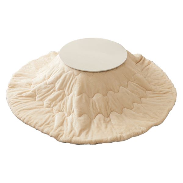 こたつ＋うす掛け布団　２点セット　ブラーナメレンゲ ホワイトウォッシュ/アイボリー【ブラーナ68WS+メレンゲKF190R-IV】