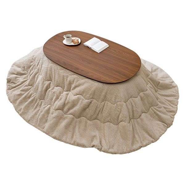 こたつ＋うす掛け布団　２点セット　アウロラ100ポカ ブラウン/グレージュ【アウロラ100BR+ポカUF950-GG】