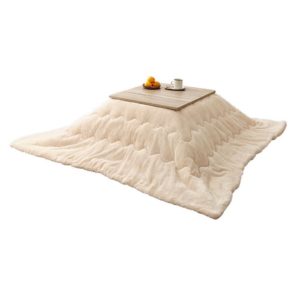こたつ＋うす掛け布団　２点セット　KOT-7350-60メレンゲ ナチュラル/アイボリー【KOT-7350-60NA+メレンゲKF1717-IV】