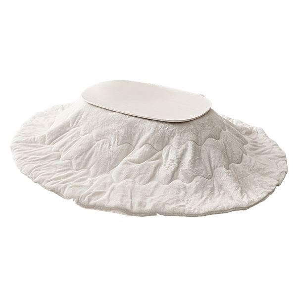 こたつ＋うす掛け布団 2点セット カルミナメレンゲ ホワイト