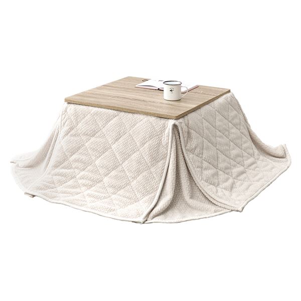 こたつ＋うす掛け布団　２点セット　KOT-7350-60ポカ ナチュラル/アイボリー【KOT-7350-60NA+ポカSF60-IV】