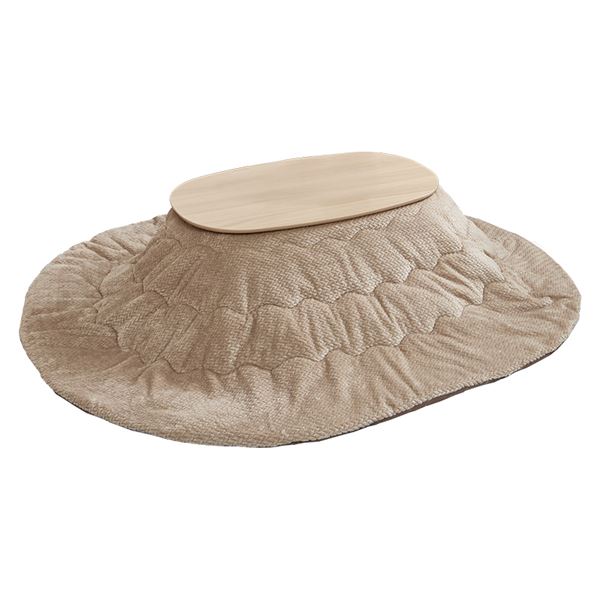 こたつ＋うす掛け布団　２点セット　カルミナポカ ライトナチュラル/グレージュ【カルミナ950LN+ポカUF950-GG】