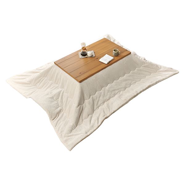 こたつ＋うす掛け布団　２点セット　アルクKポカ アイボリー【アルクK+ポカUF120IV】