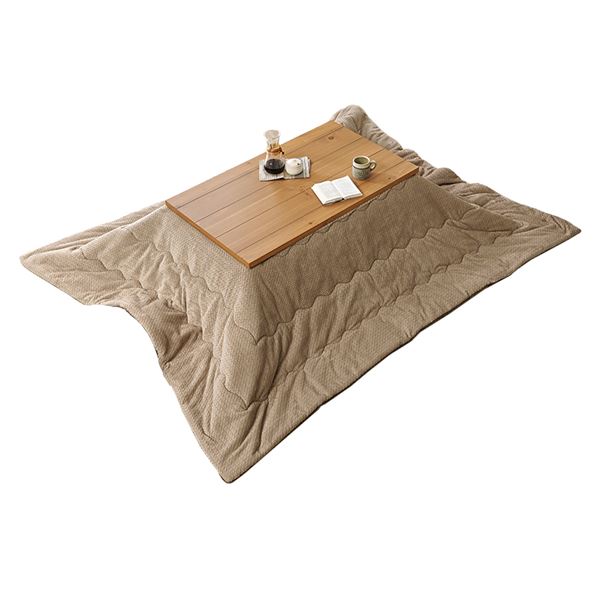 こたつ＋うす掛け布団　２点セット　アルクKポカ グレージュ【アルクK+ポカUF120GG】