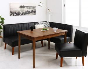 モダンデザインレザーソファ リビングダイニングセット 4点セット(テーブル+2Pソファ1脚+アームソファ1脚+1Pソファ1脚) 右アーム W115の通販は 58,757円