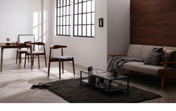 ダイニングセット（テーブル&チェア） 北欧デザイナーズダイニングセット 4人 5点セット(テーブル+チェア4脚) W150 組立設置付の通販は